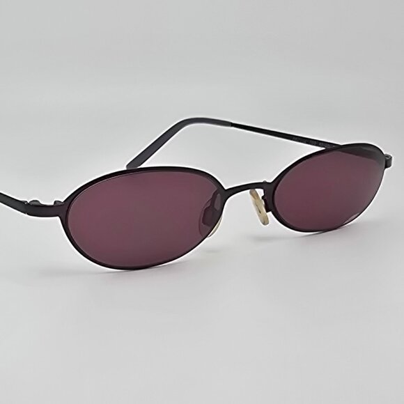 Anne Klein AK7502 703 Deep Purple Frame Deep Purple Lens Sunglasses w/ Case 49mm - Picture 7 of 16